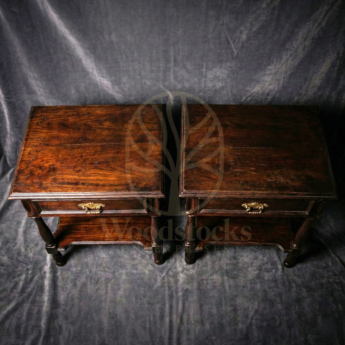 Luxury Teak Kensington Edwardian Night Tables, Saharanpur, view 6