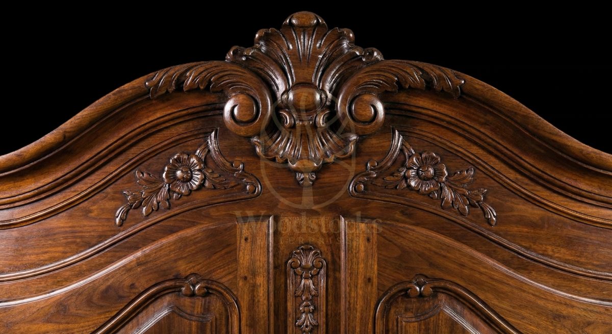 Royal Teak Château de Blois Beribboned Armoire, Saharanpur, view 4