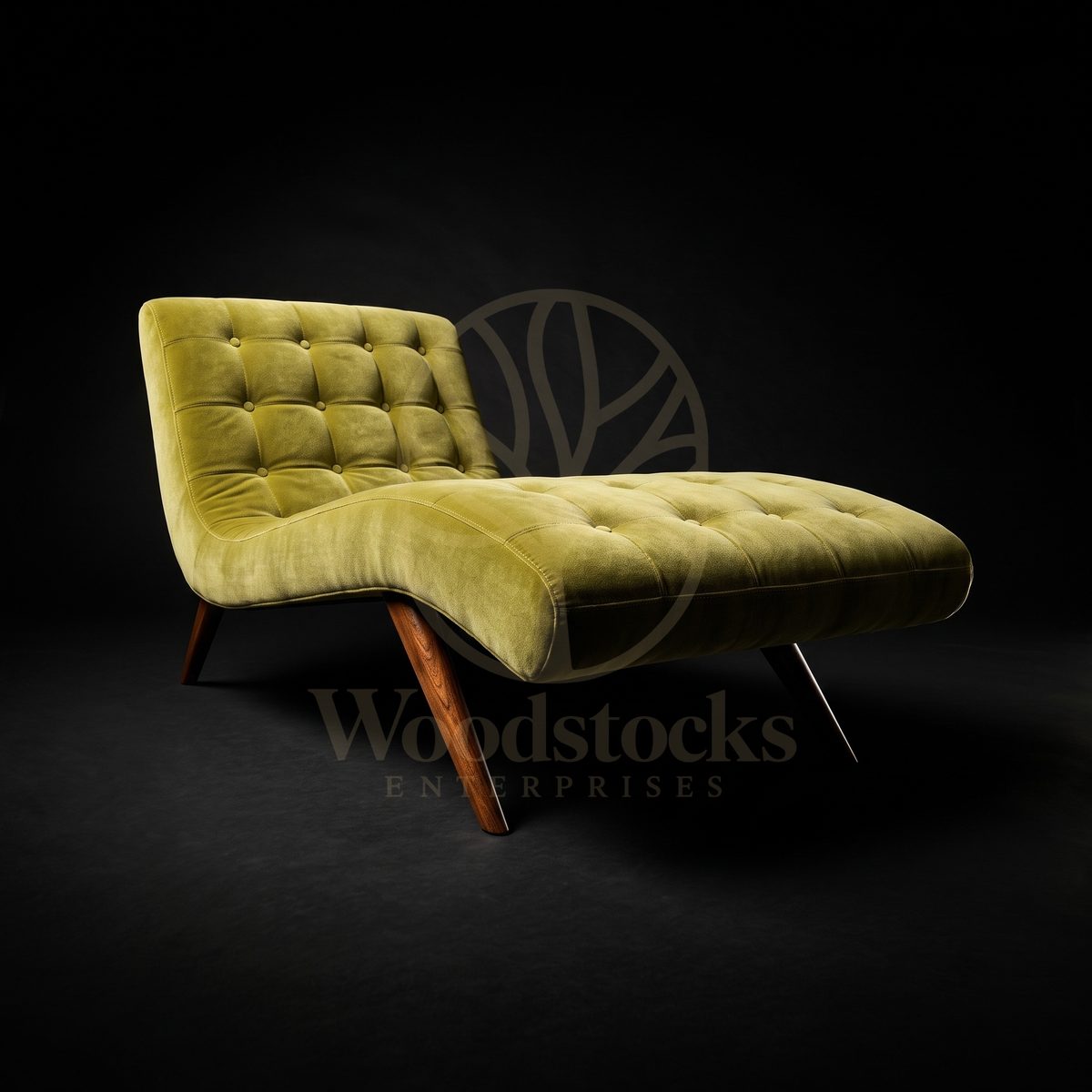 Luxury Teak Luzerne Serpentine Wave Chaise, Saharanpur, view 2