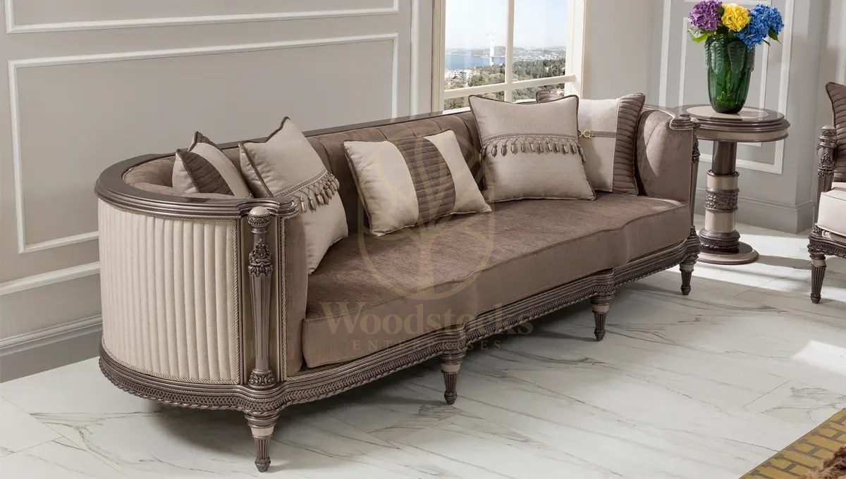 Royal Cassani Hand Carved Teak Sofa Set, Saharanpur, view 2