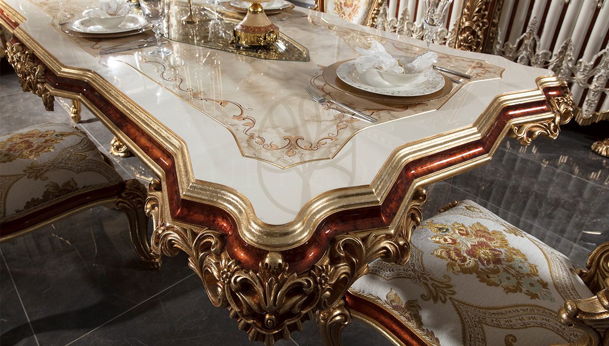 Royal Hurrem Hand Carved Teak Dining Table Set II, Saharanpur, view 10