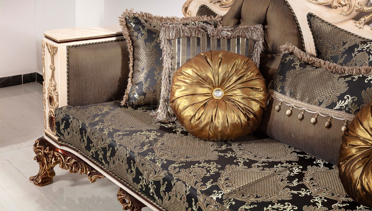 Royal Zenin Hand Carved Teak Sofa Set, Saharanpur, view 7
