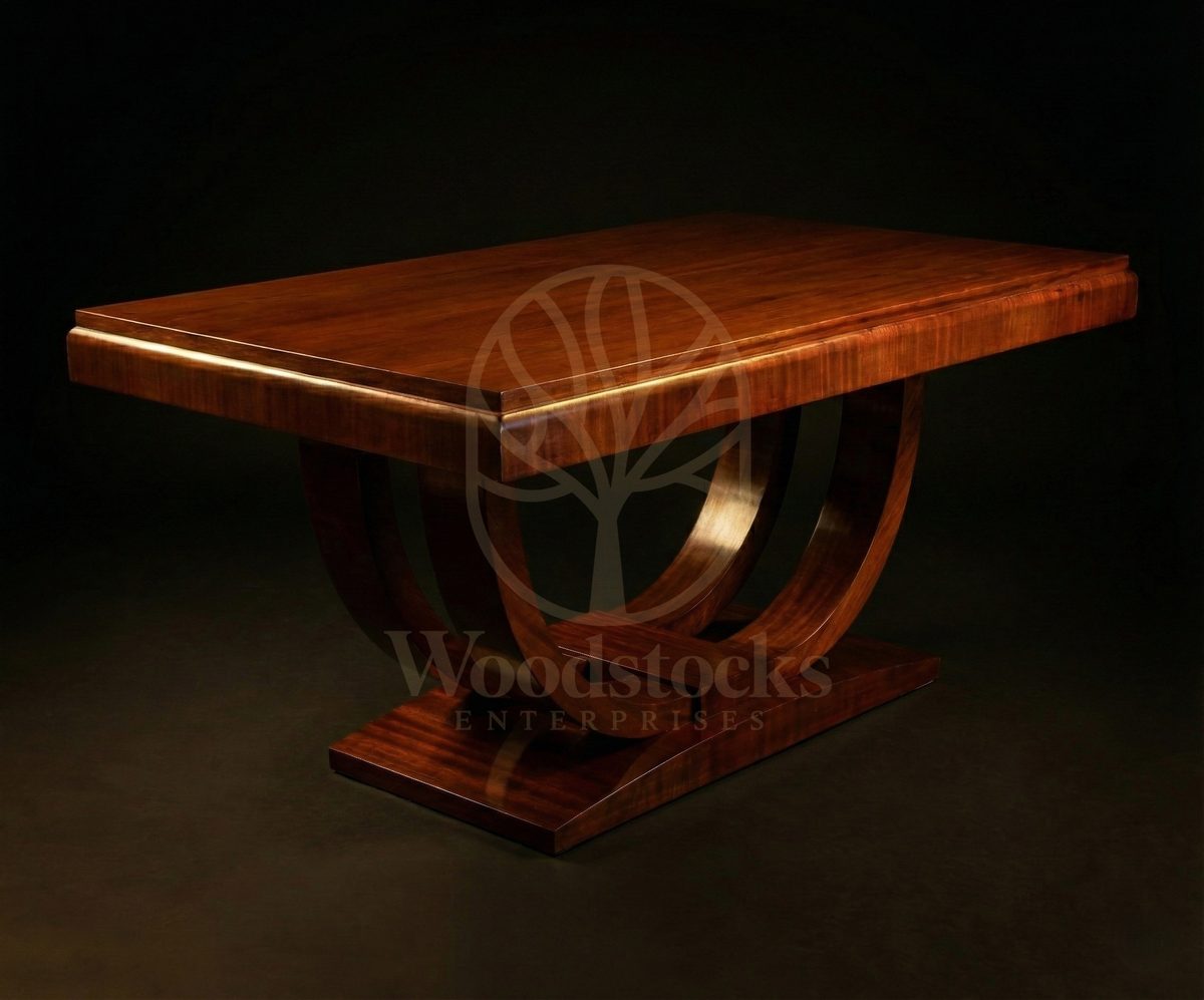 Luxury Teak Rive Gauche Art Déco Dining Ensemble, Saharanpur, view 3