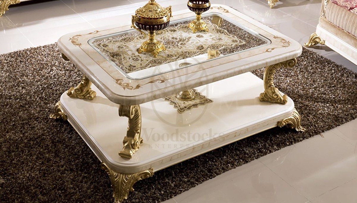 Royal Safir Cream Hand Carved Teak Sofa Set, Saharanpur, view 4