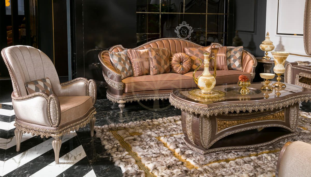 Royal Vegas Hand Carved Teak Sofa Set, Saharanpur, view 2