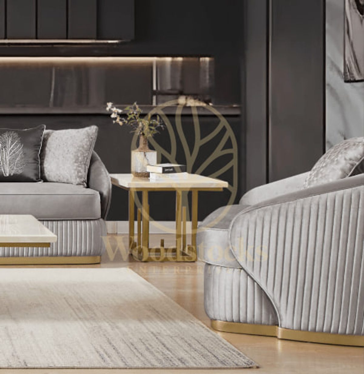 Contemporary Corner Table, view 4