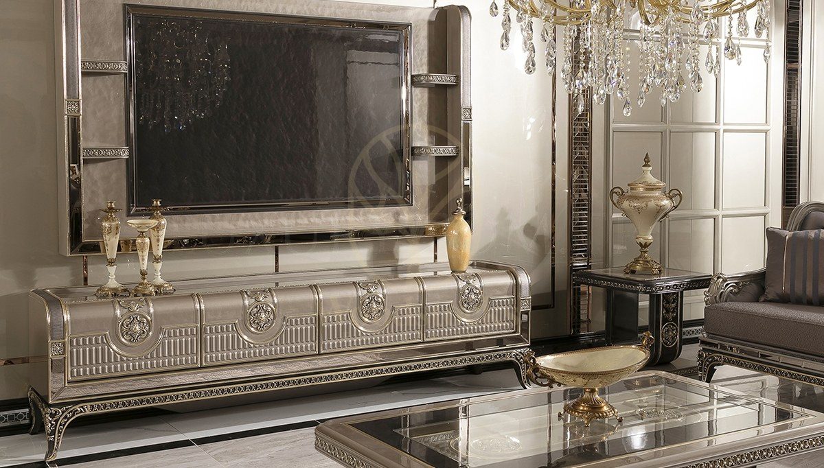 Luxury Rivena Handcrafted Teak TV Cabinet, Saharanpur, view 2