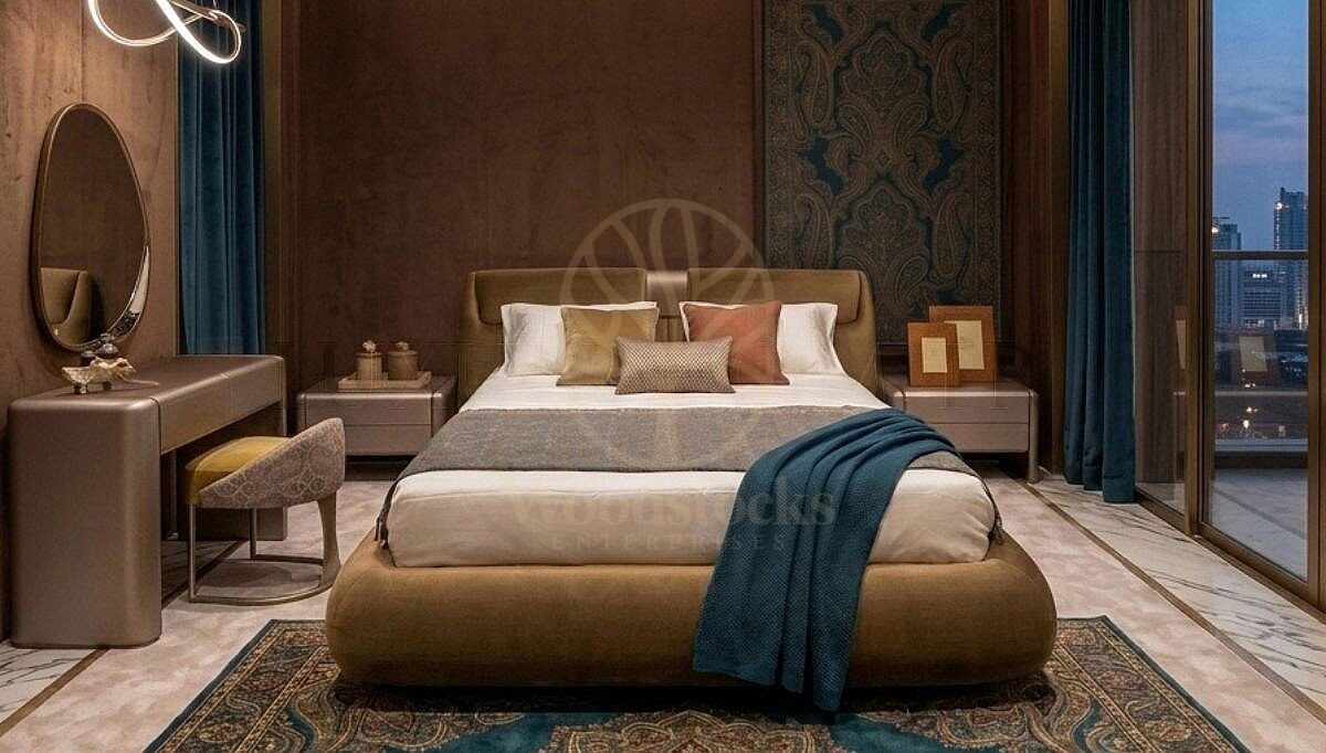 Luxury Rivora Handcrafted Teak King Size Bed, Saharanpur, view 4