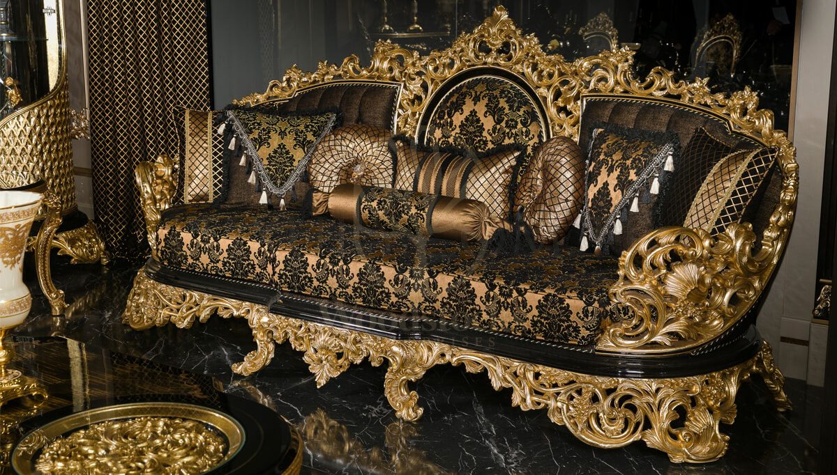 Royal Hazar Hand Carved Teak Sofa Set II, Saharanpur, view 2