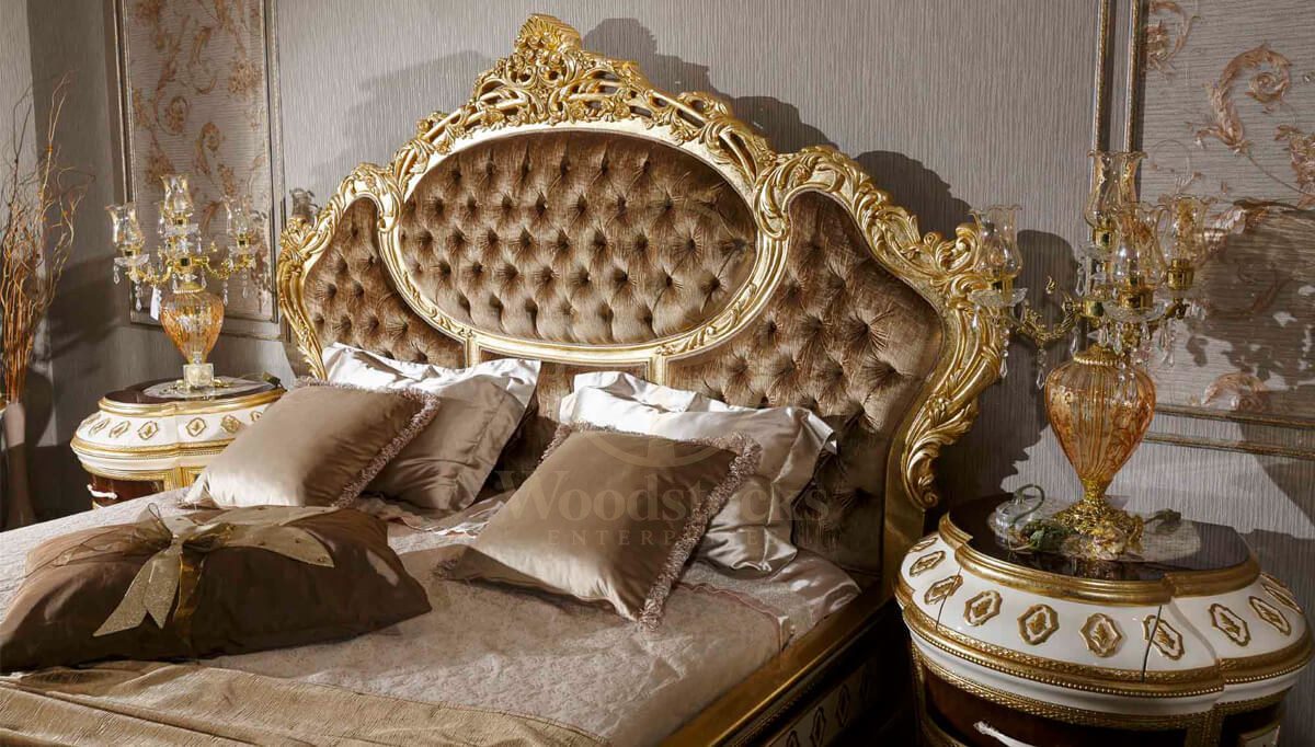 Royal Sultanahmet Hand Carved Teak King Size Bed, Saharanpur, view 4