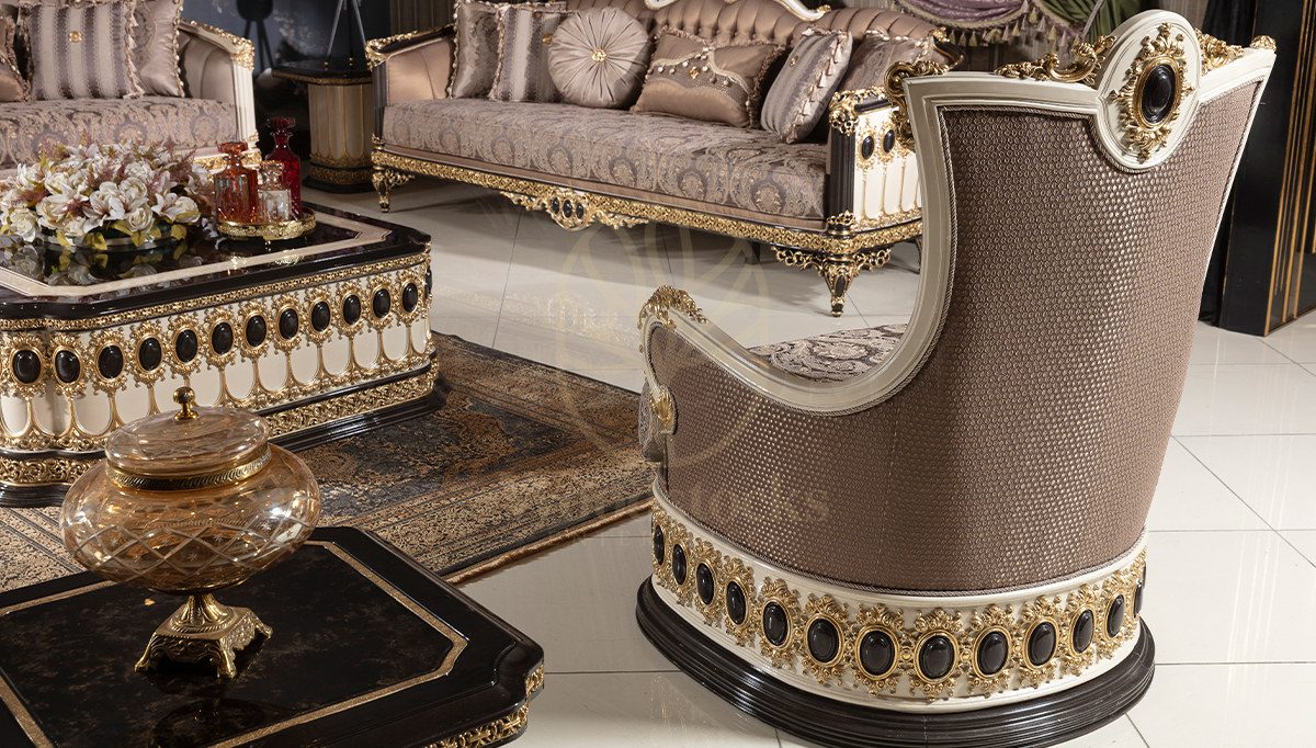 Royal Palmera Hand Carved Teak Sofa Set, Saharanpur, view 3