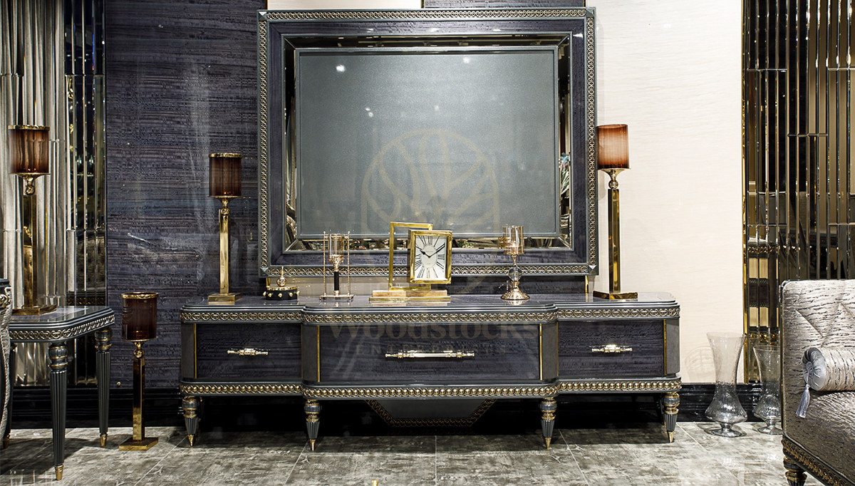 Luxury Lizbon Handcrafted Teak TV Cabinet, Saharanpur, TV Cabinet