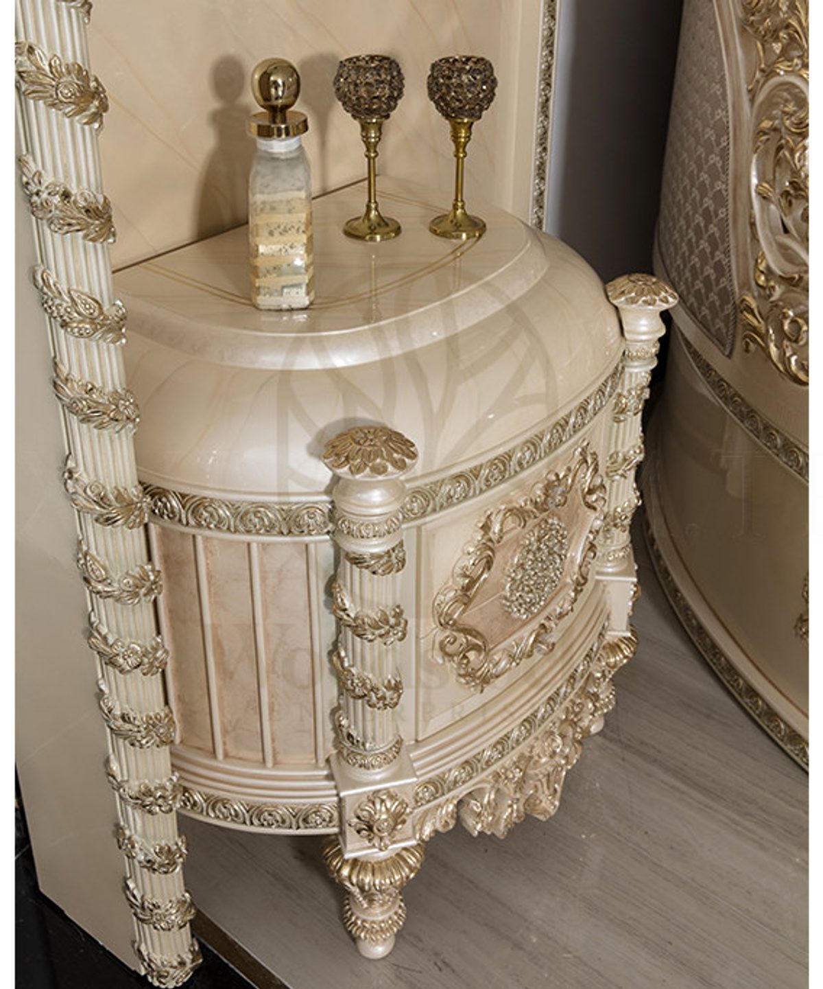 Royal Mazender Hand Carved Teak King Size Bed II, Saharanpur, view 10