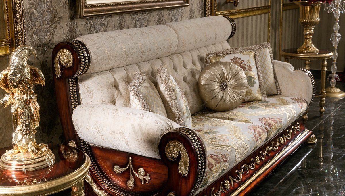 Royal Soci Hand Carved Teak Sofa Set, Saharanpur, view 2