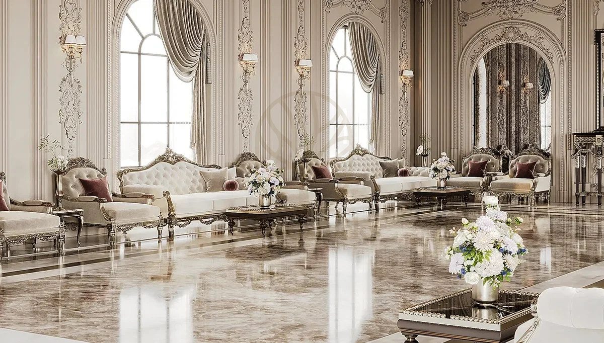 Royal Ottoman Majlis Hand Carved Teak Sofa Set, Saharanpur, view 4