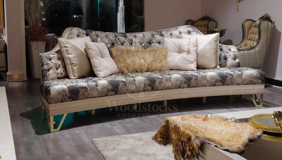 Luxury Sewena Art Deco Handcrafted Teak Sofa Set, Saharanpur, view 2