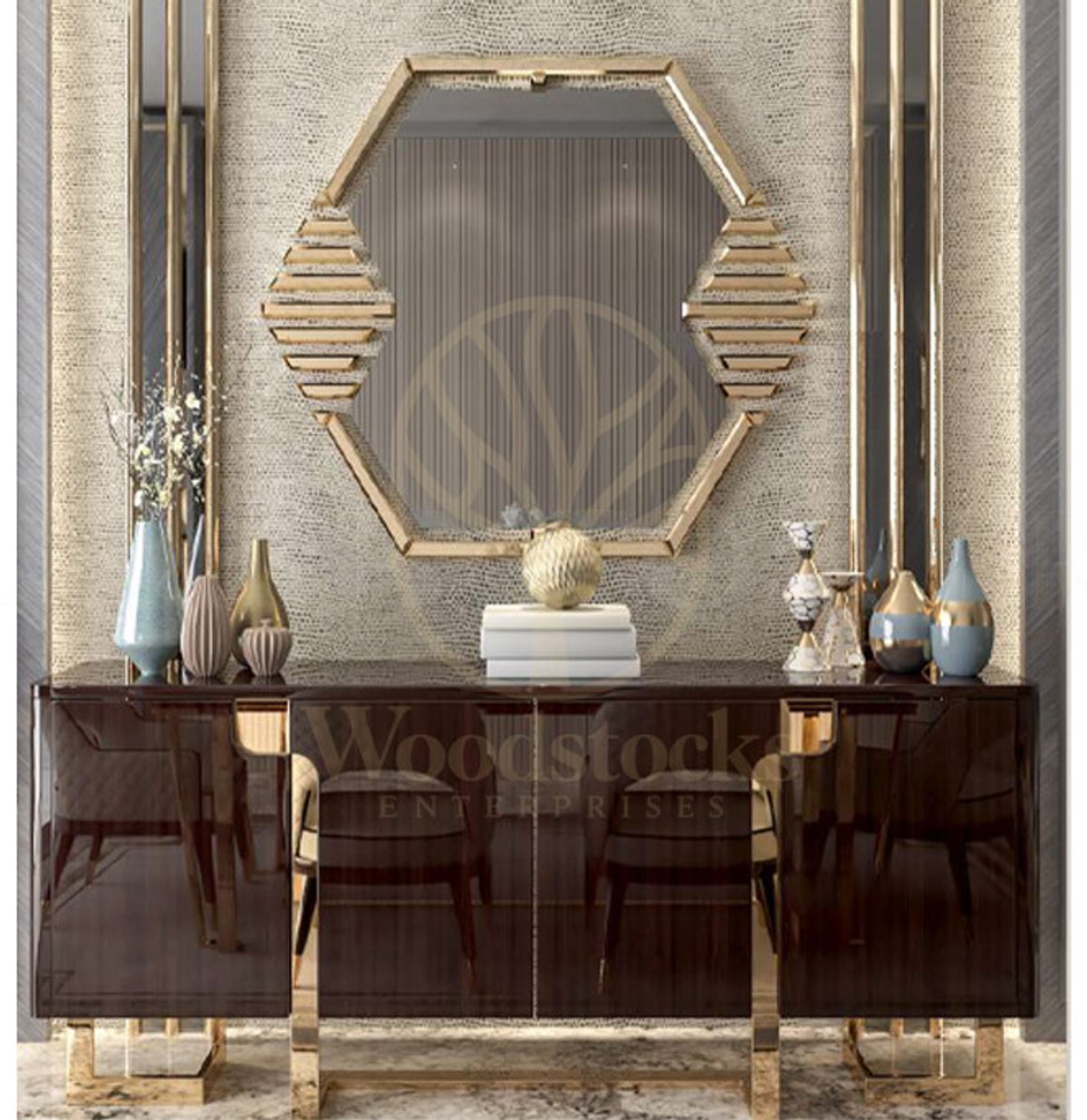 Luxury Elegance Handcrafted Teak Dining Table Set, Saharanpur, view 3
