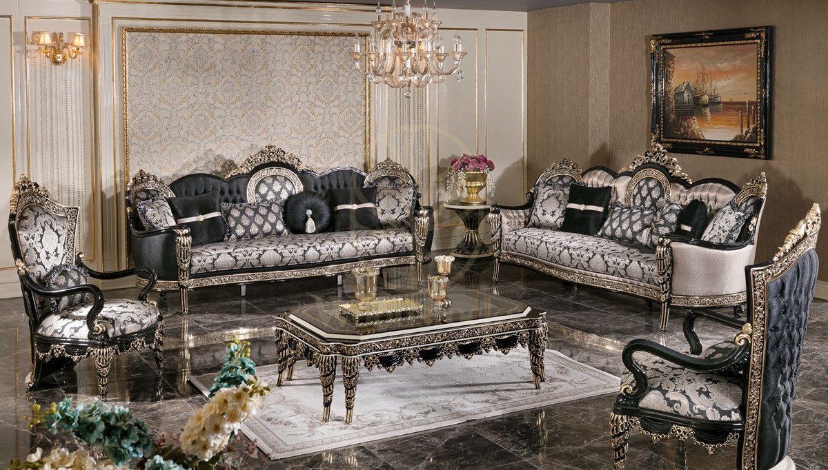 Royal Cape Hand Carved Teak Sofa Set, Saharanpur, Sofa Set