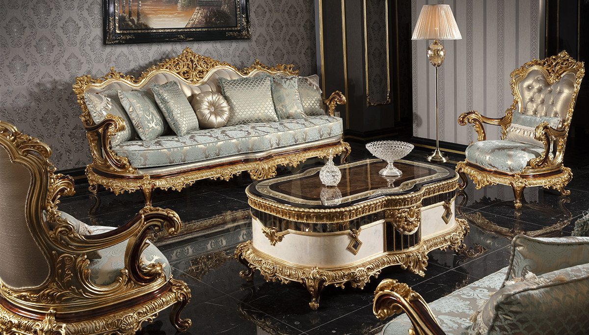 Royal Payitaht Hand Carved Teak Sofa Set, Saharanpur, Sofa Set