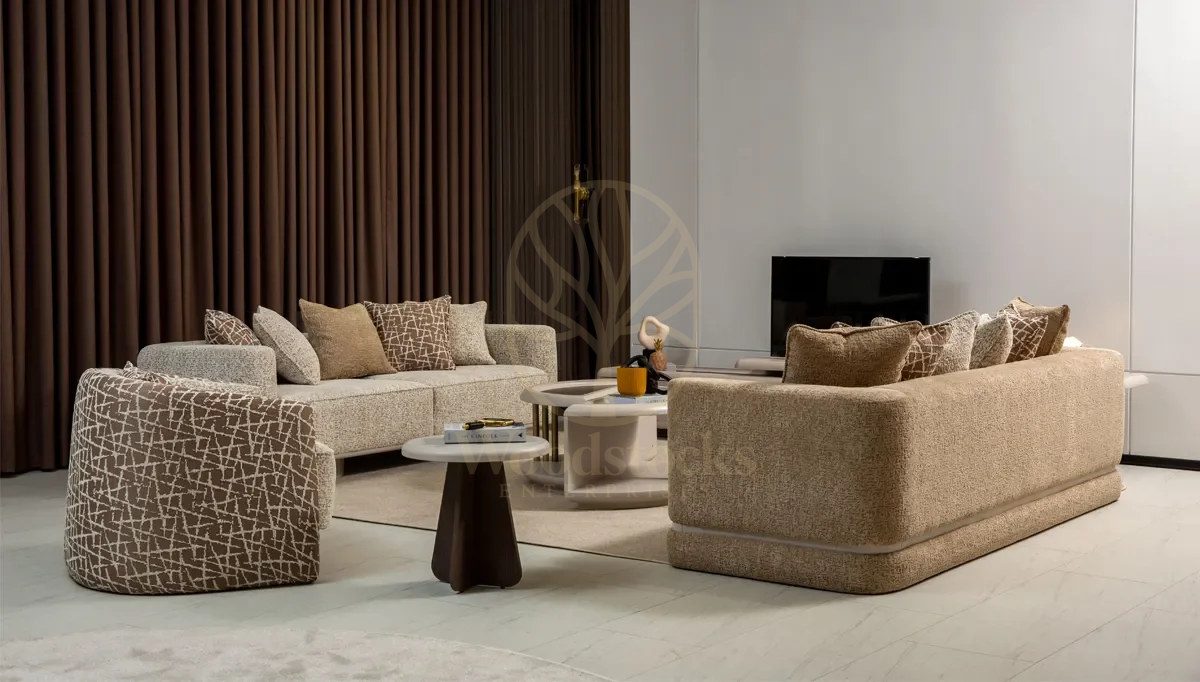 Luxury Halef Handcrafted Teak Sofa Set, Saharanpur, Sofa Set