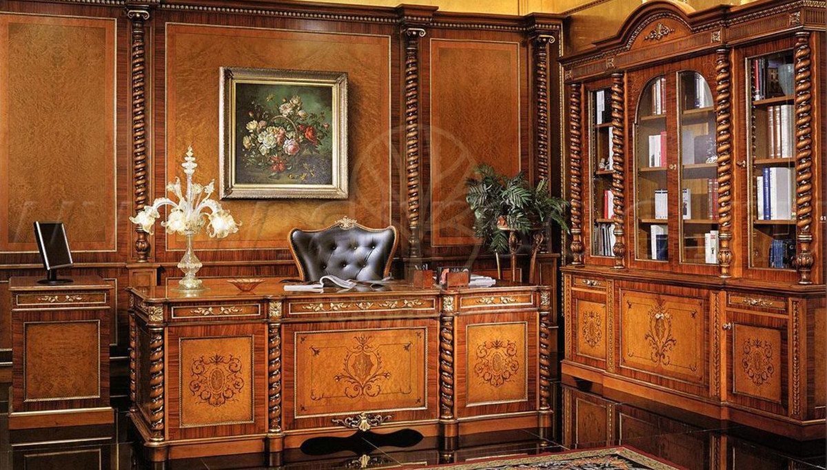 Royal Silases Bronze Hand Carved Teak Office Table, Saharanpur, Office & Study Table