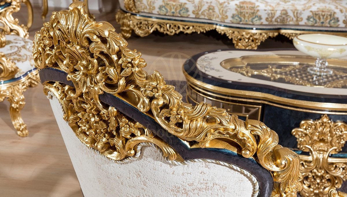 Royal Dubai Hand Carved Teak Sofa Set, Saharanpur, view 5