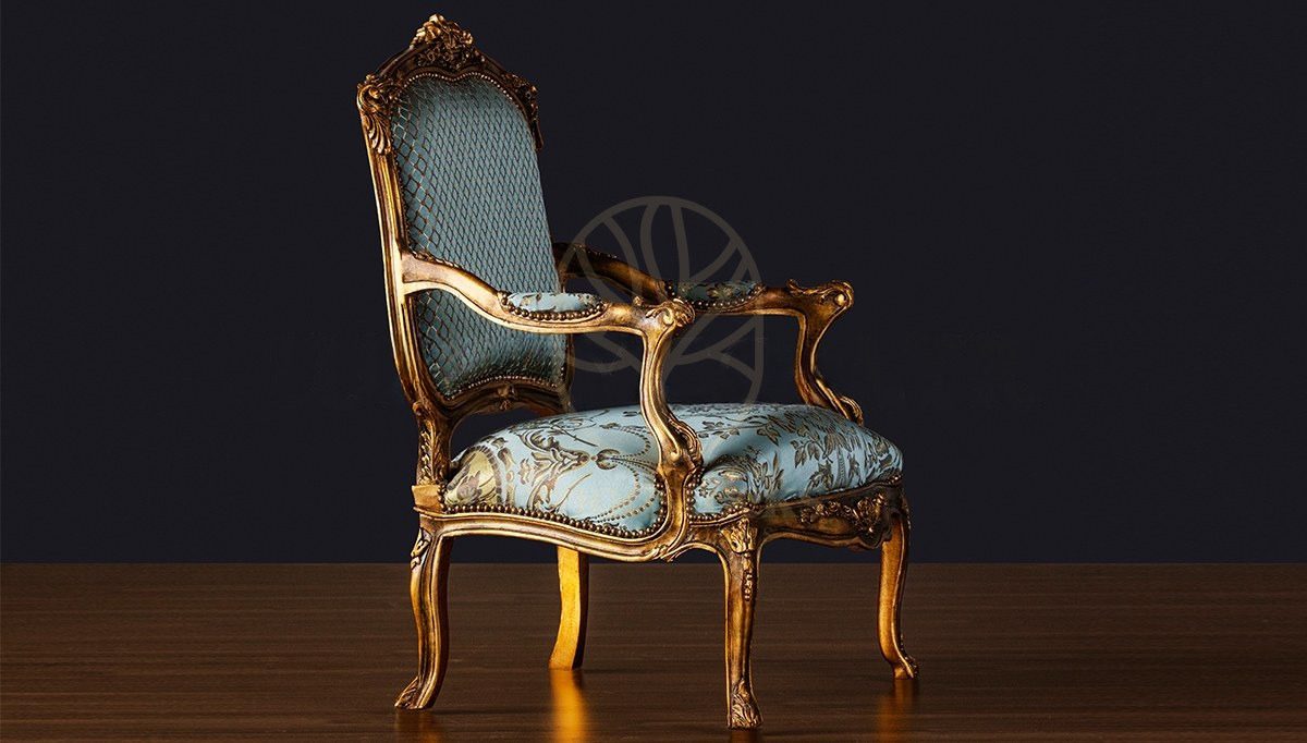 Royal Neposa Hand Carved Teak Armchair, Saharanpur, Living Room Chair