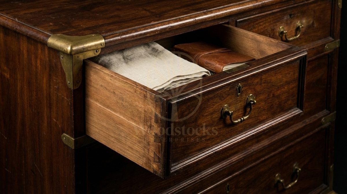 Luxury Teak Madras Armoury Chest, Saharanpur, view 3