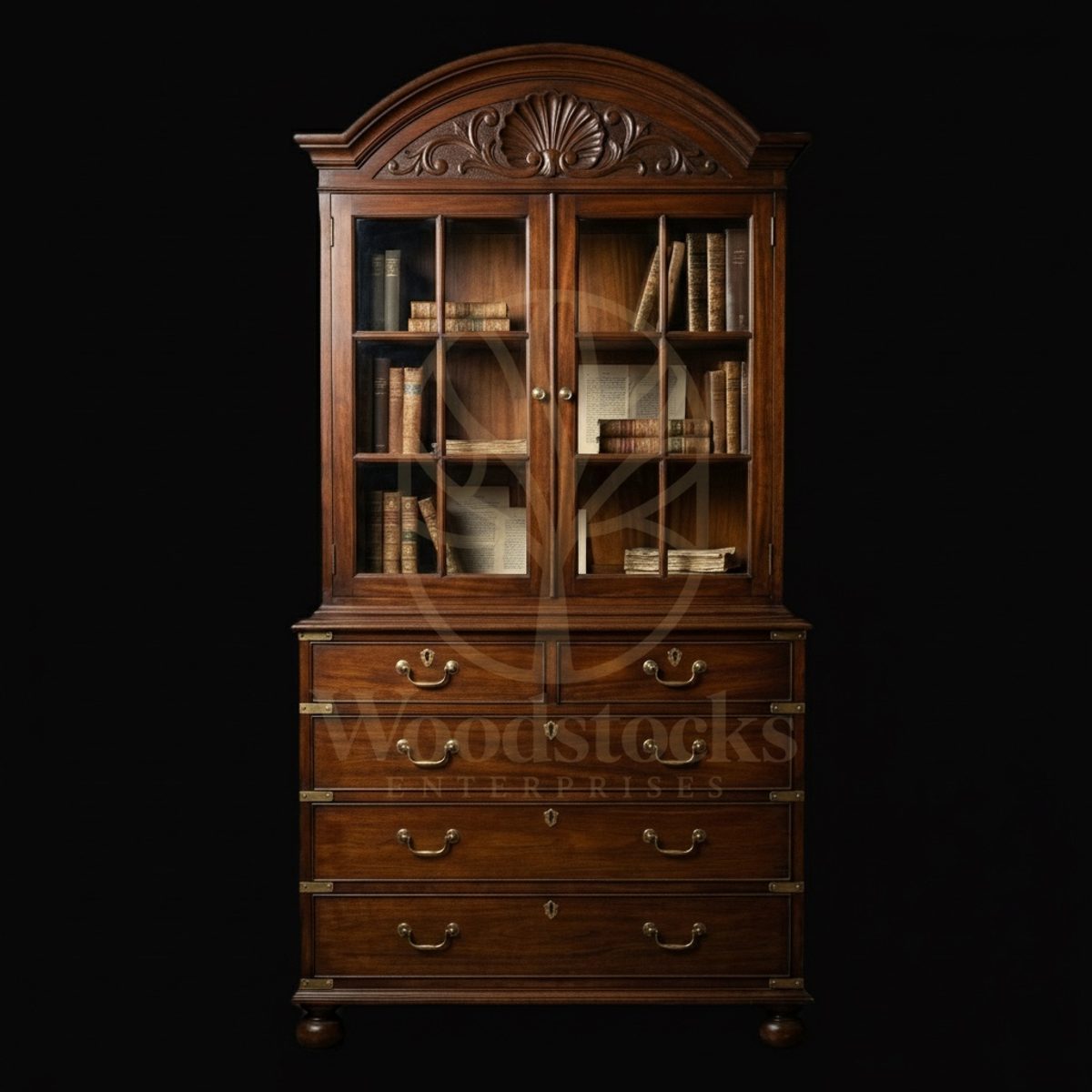 Luxury Teak Presidency House Bookcase, Saharanpur, Book shelf