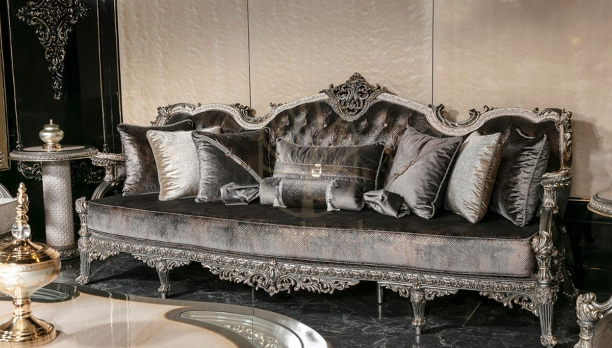 Royal Dolunay Hand Carved Teak Sofa Set, Saharanpur, view 2
