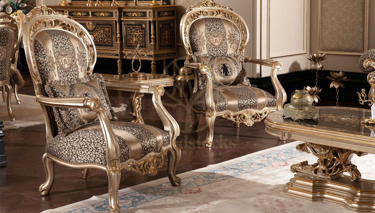Royal Balamir Marquetry Hand Carved Teak Sofa Set, Saharanpur, view 2