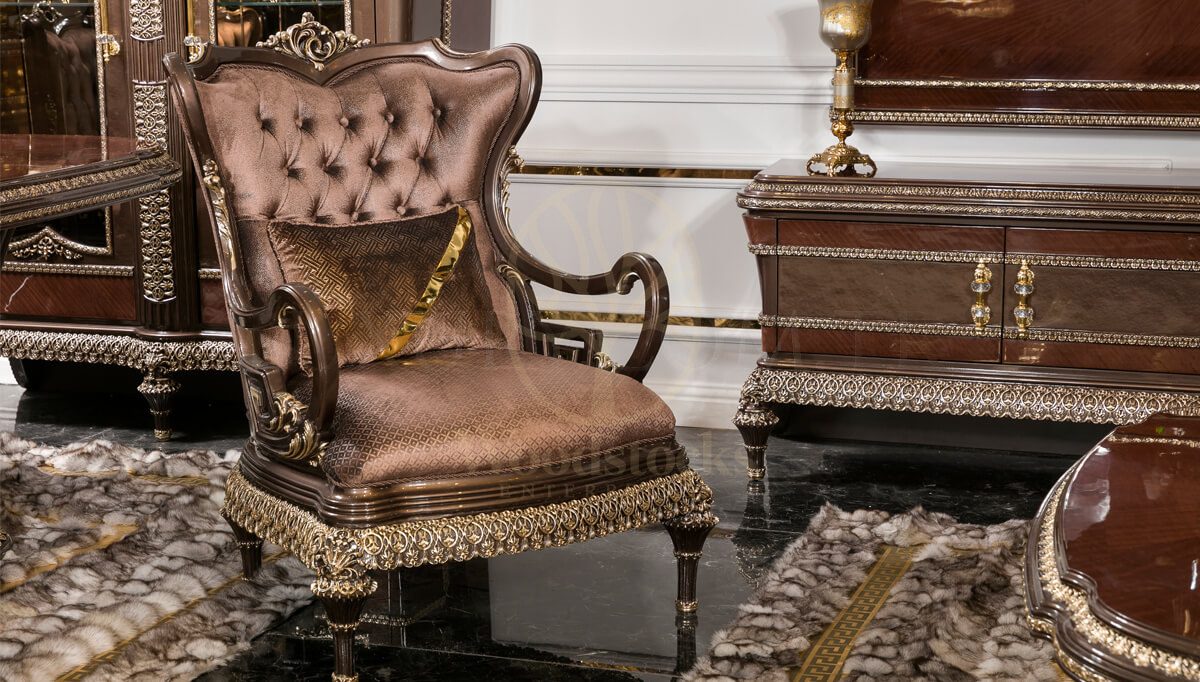 Royal Radiant Hand Carved Teak Sofa Set, Saharanpur, view 3