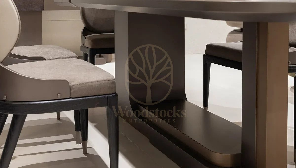 Luxury Duvano Handcrafted Teak Dining Table Set, Saharanpur, view 3