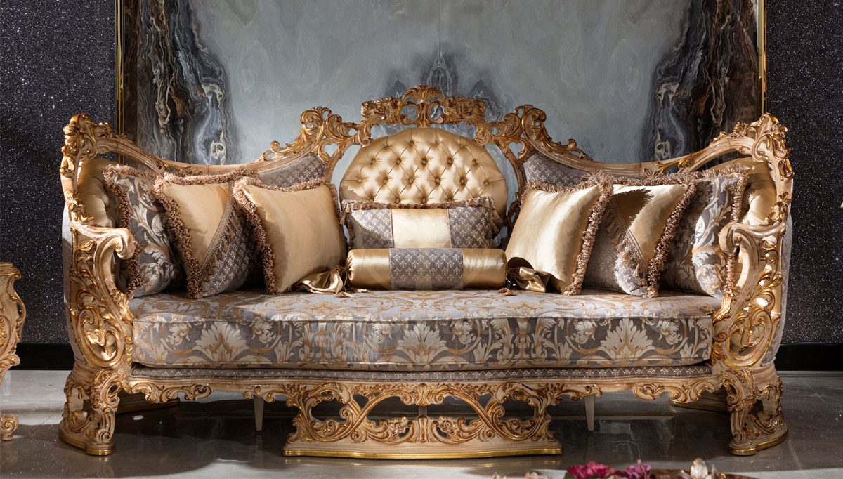 Royal Firuze Hand Carved Teak Sofa Set, Saharanpur, view 7