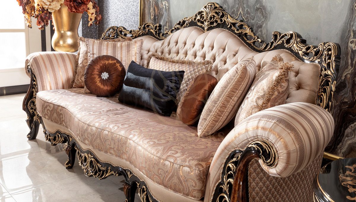 Royal Balamir Hand Carved Teak Sofa Set, Saharanpur, view 6