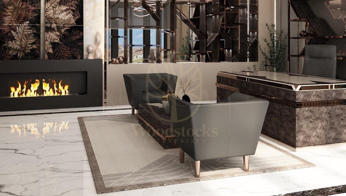 Luxury Verons Handcrafted Teak Office Table, Saharanpur, view 4