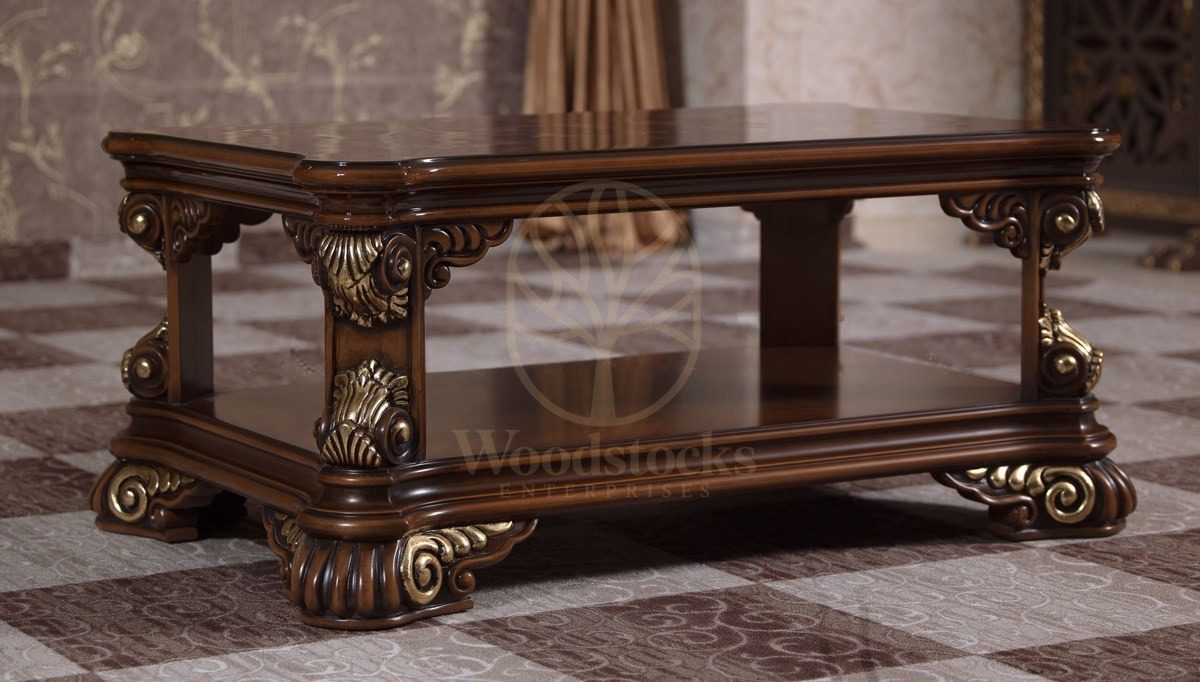 Royal Kraliyet Hand Carved Teak Office Table, Saharanpur, view 6