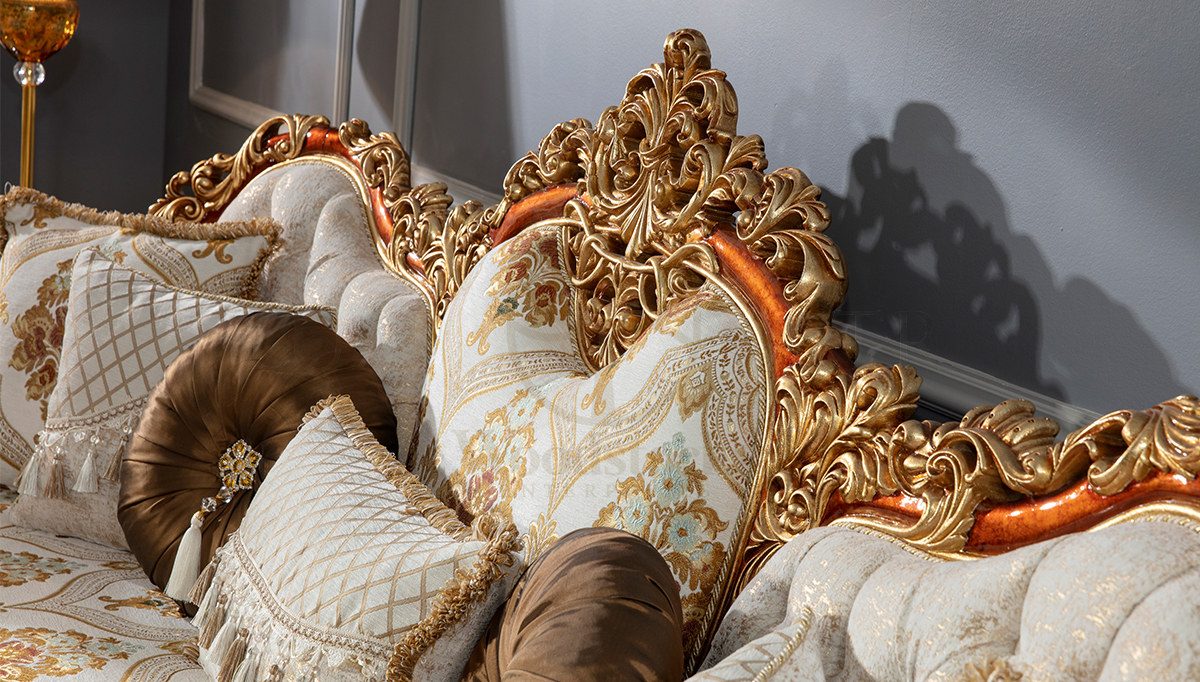 Royal Hurrem Hand Carved Teak Sofa Set II, Saharanpur, view 10