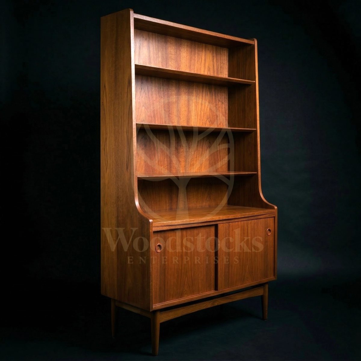 Luxury Teak Aarhus Danish Modern Bookcase, Saharanpur, view 3