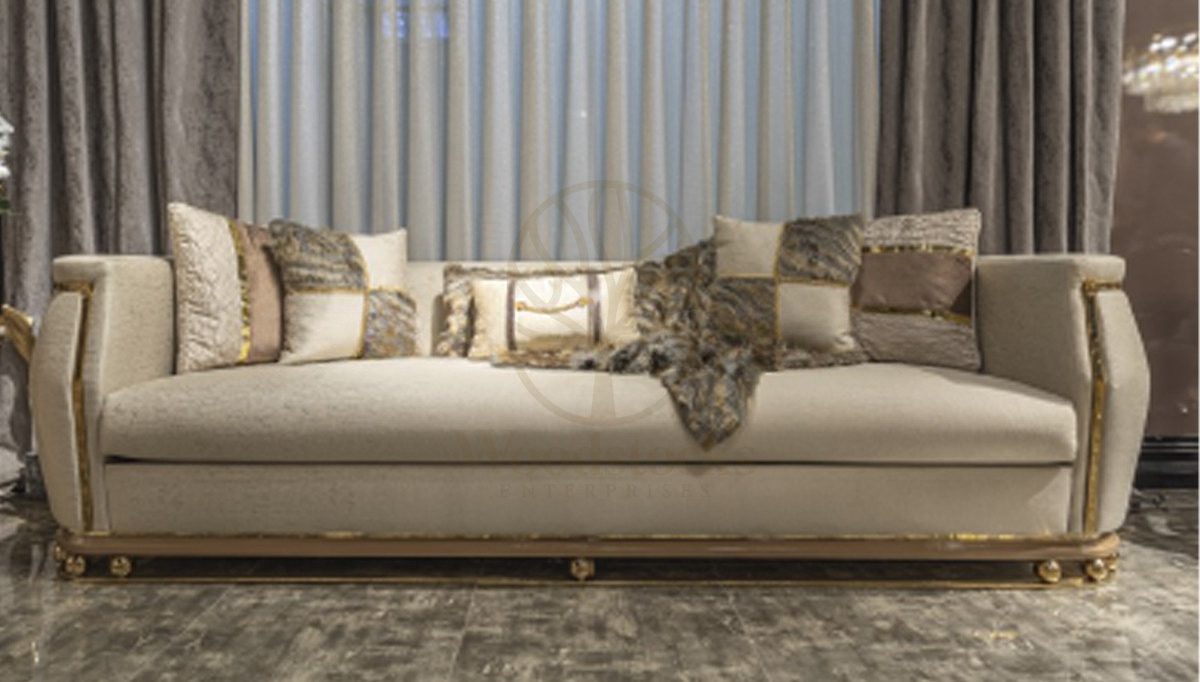 Luxury Mozena Handcrafted Teak Sofa Set, Saharanpur, view 3