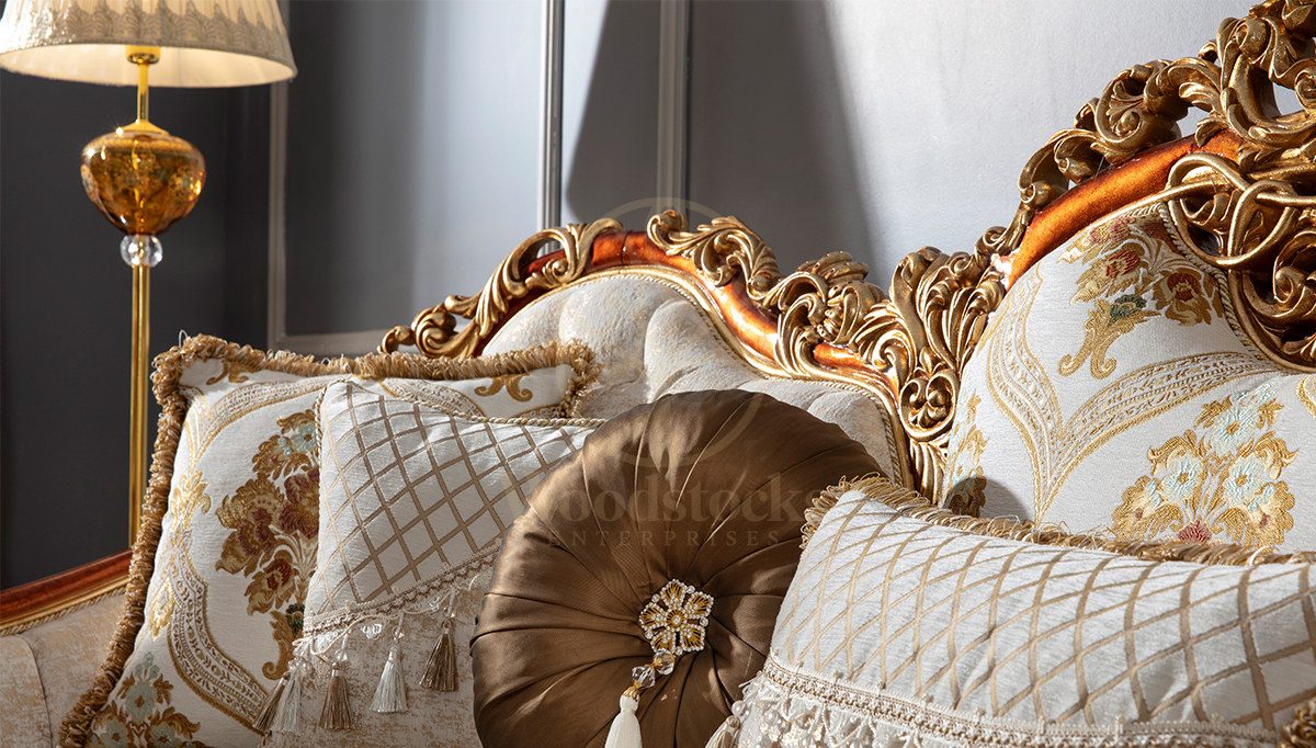 Royal Hurrem Hand Carved Teak Sofa Set II, Saharanpur, view 9