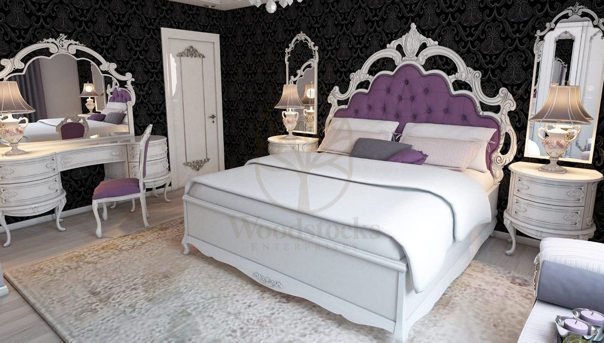 Royal Sevilla Hand Carved Teak King Size Bed, Saharanpur, King Size Bed