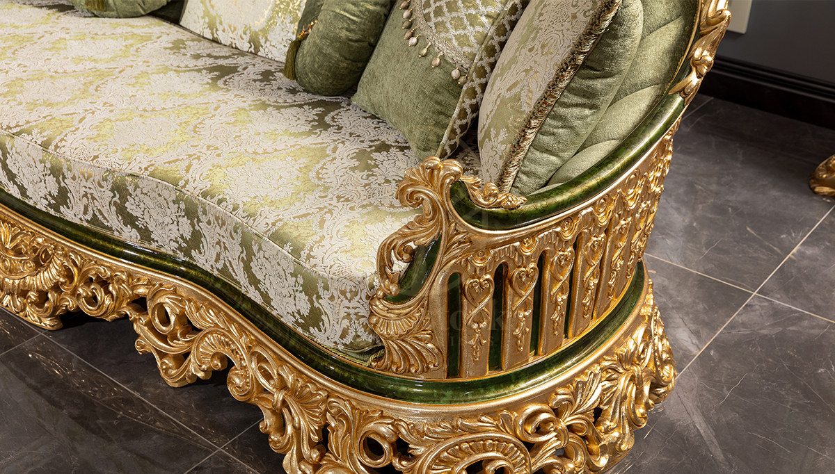Royal Hurrem Hand Carved Teak Sofa Set, Saharanpur, view 4