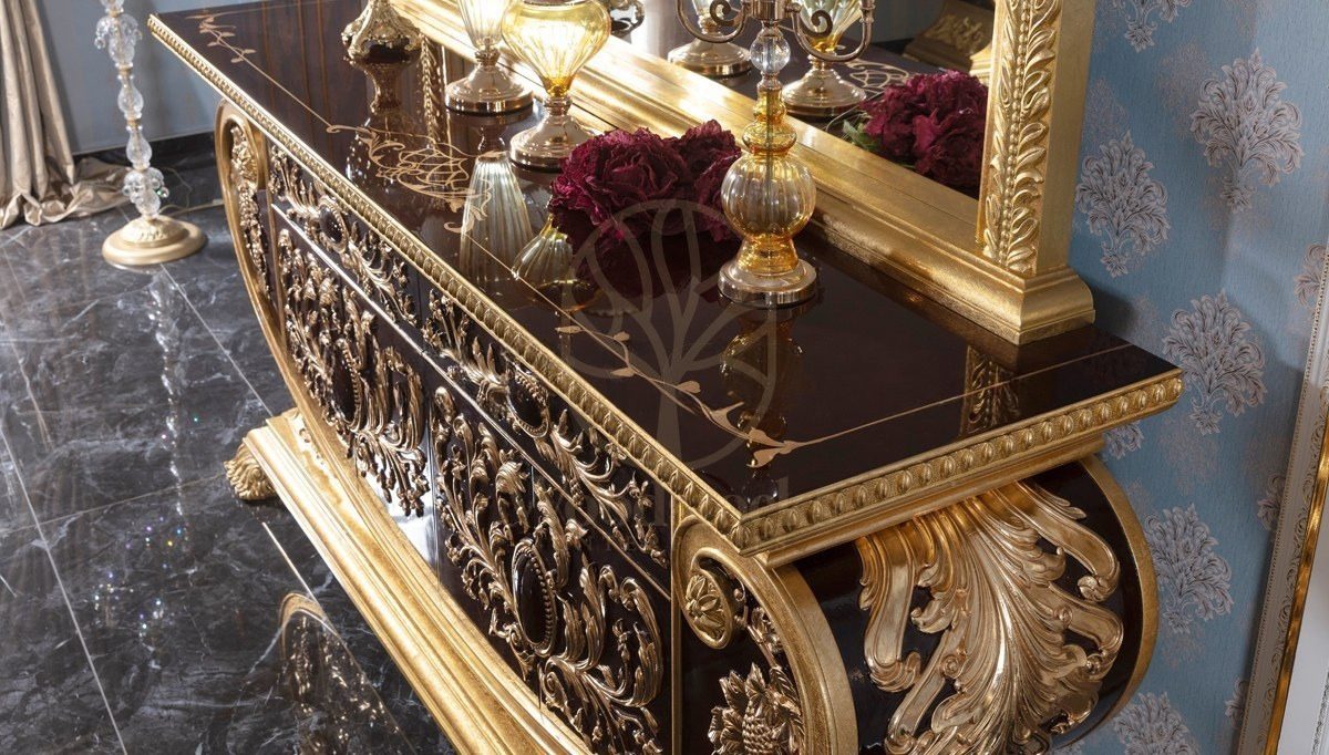 Royal Vanera Hand Carved Teak Dining Table Set, Saharanpur, view 5