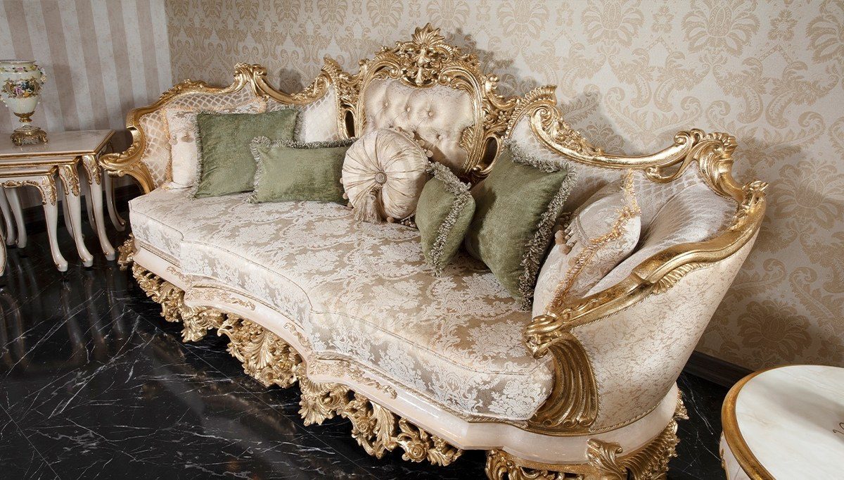 Royal Lapseki Hand Carved Teak Sofa Set II, Saharanpur, view 2