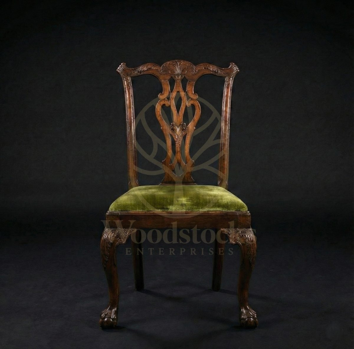 Hand Carved Teak Windsor Chippendale Ball and Claw Dining Suite, Saharanpur, view 11
