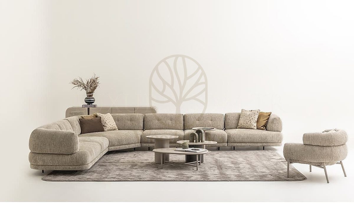 Luxury Savoy Handcrafted Teak L-Shape Sofa, Saharanpur, view 5