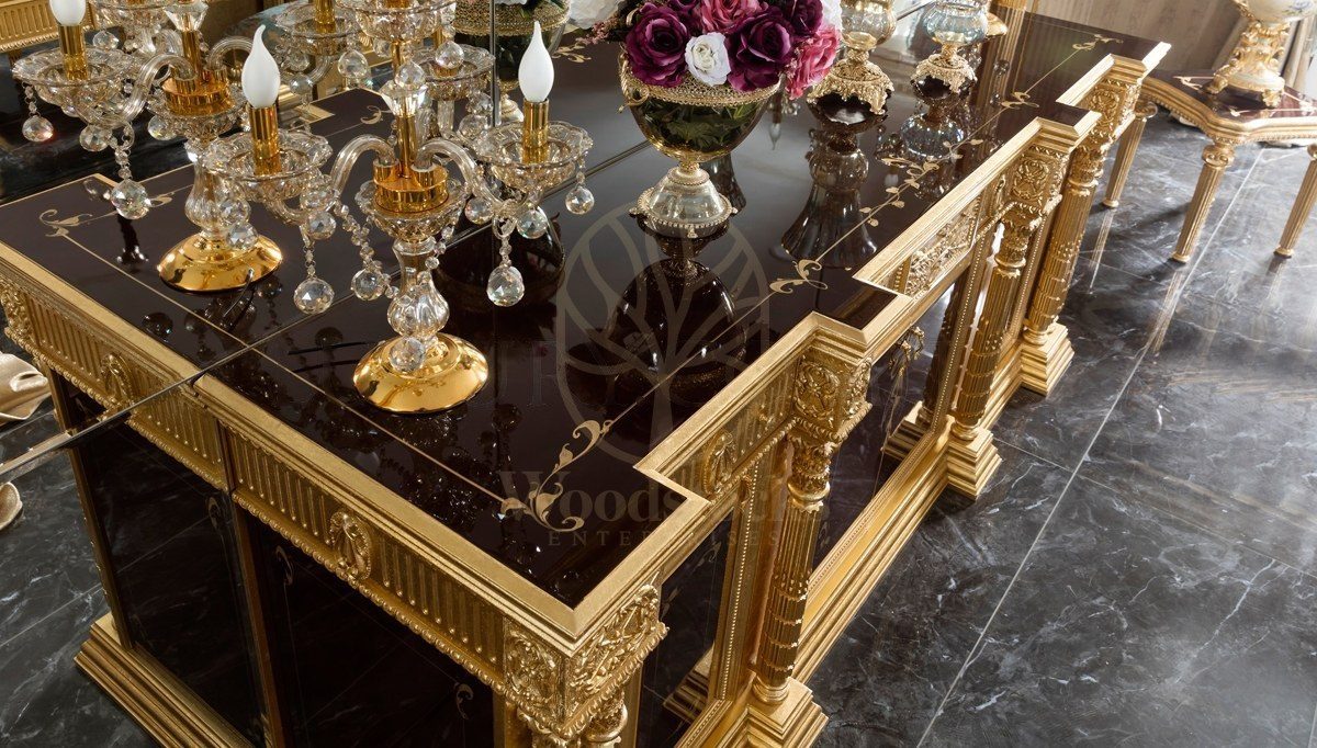 Royal Sah Hand Carved Teak Dining Table Set, Saharanpur, view 10