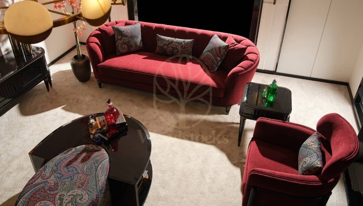 Luxury Lunaro Handcrafted Teak Sofa Set, Saharanpur, view 2