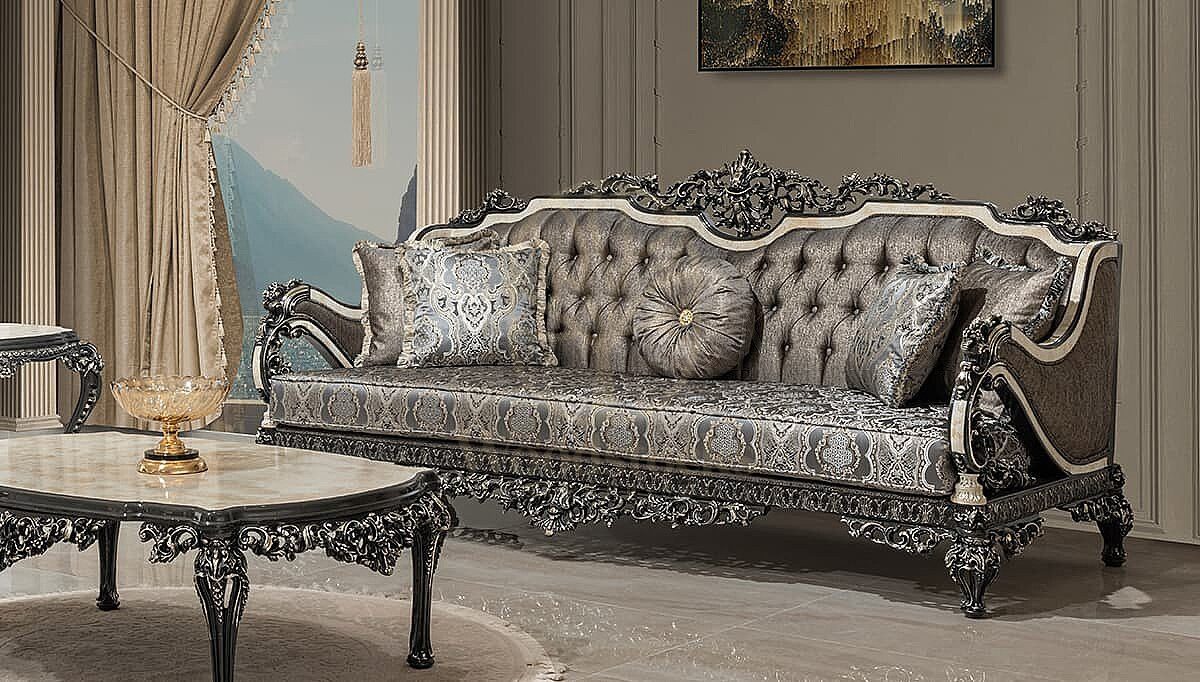 Royal Adelmo Hand Carved Teak Sofa Set, Saharanpur, view 2